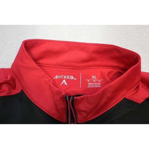 Antigua Golf Jacket Athletic Black 1/4 Zip Atlanta Falcons NFL Mens Sz XL - Picture 8 of 8